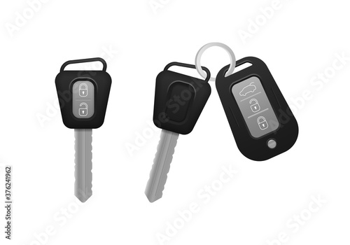 Realistic car keys. 