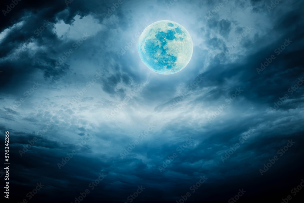 moon and clouds