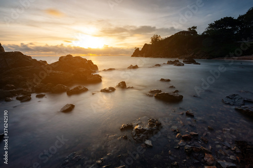 Beautiful sunrise over the sea