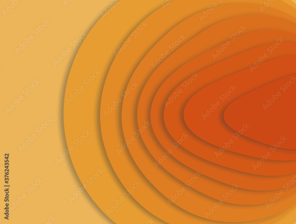 An orange and yellow background with a layers of color is seen in this 3-D illustration. An orange and yellow background with a layers of color is seen in this 3-D illustration.