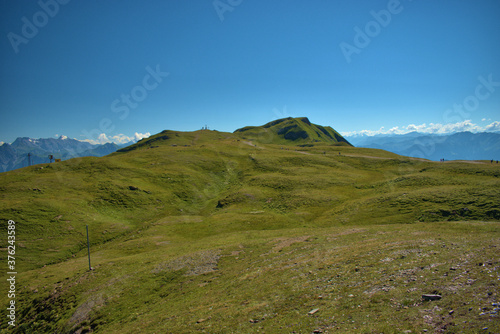 Bergpanorama auf dem Pizol in der Schweiz 7.8.2020
