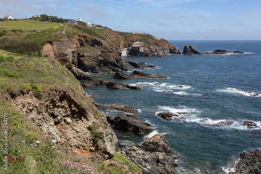 View towards Lizard Point. the southernmost point of England, Cornwall UK