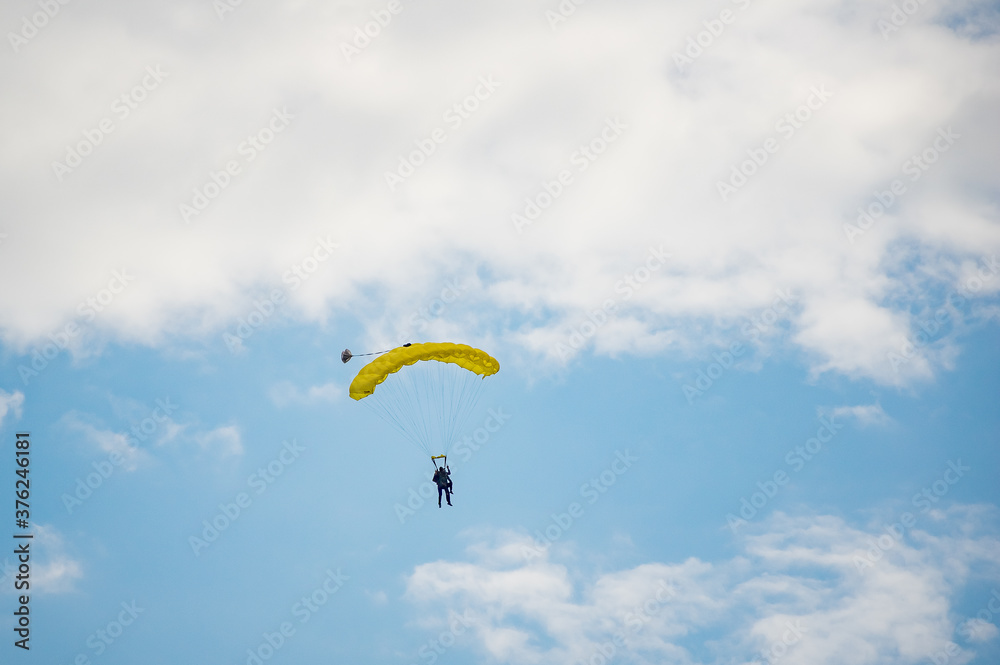 parachute (paraglider) in the sky parachute (paraglider) in the sky