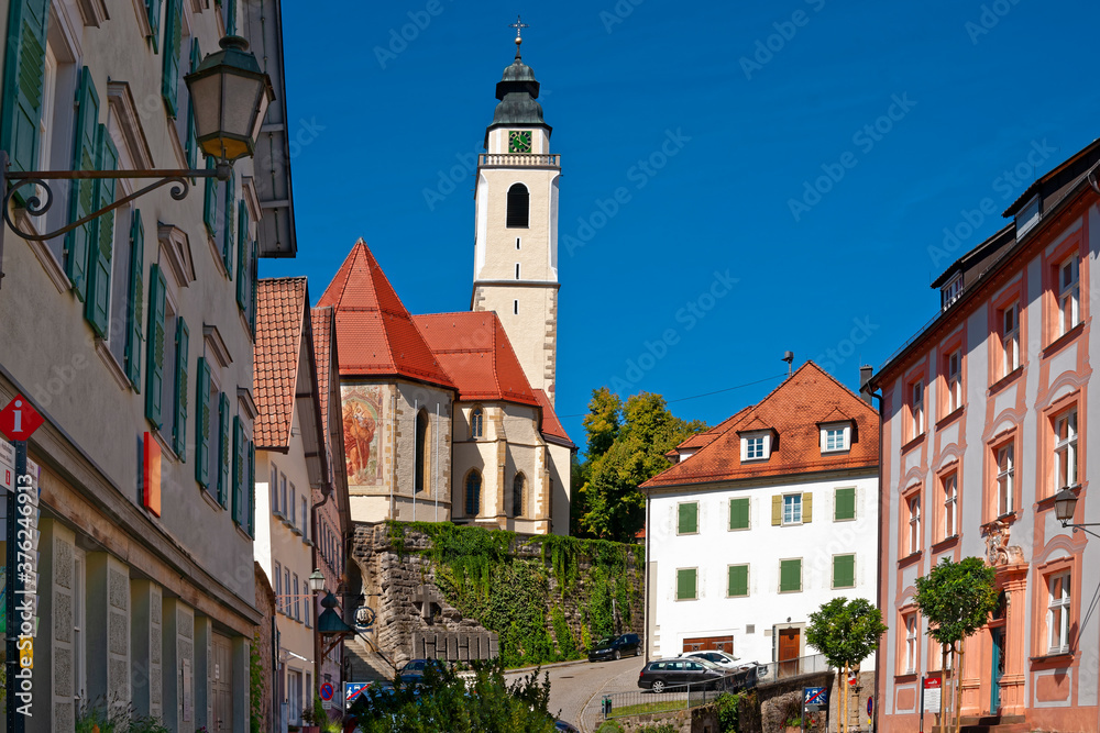 Stiftskirche und Historische Altstadt, Horb a. Neckar, Baden-Wüttemberg, Deutschland. Europa