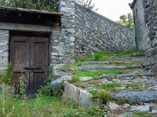 Old alley in the village of Palanzo photo