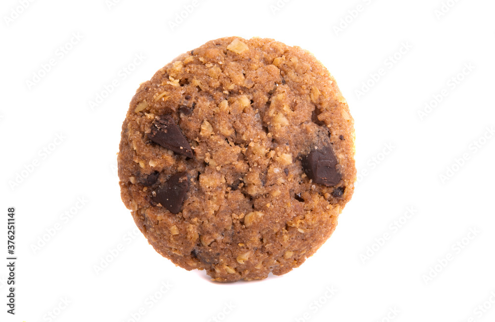 cereal cookies with chocolate isolated cereal cookies with chocolate isolated