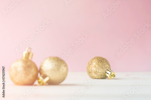 christmas ornament on the table