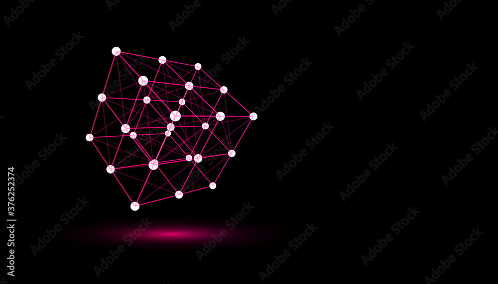 cubo, atomi, rotazione, 3d, molecole cubo, atomi, rotazione, 3d, molecole
