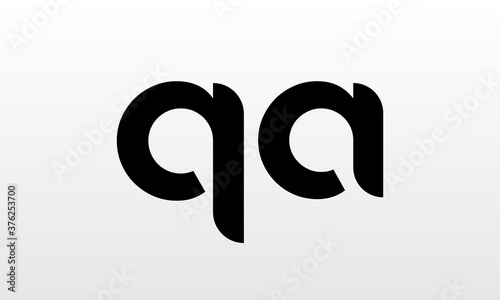 Initial letter QA logo design with creative modern business typography vector template. Creative isolated QA letter logo design