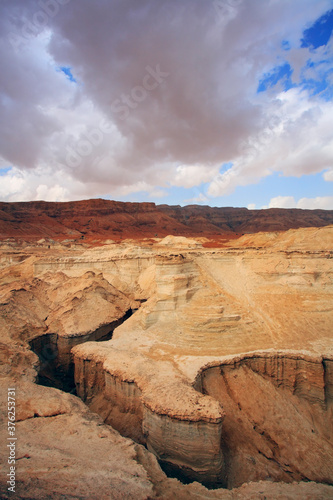 Huge dry sandy canyon