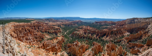 Panorama of Bryce Canyon Hoodoos in Utah