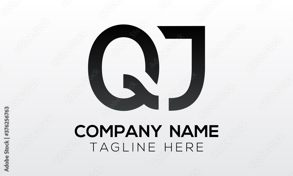Initial letter QJ logo design with modern business typography vector template. Creative isolated QJ letter logo design Initial letter QJ logo design with modern business typography vector template. Creative isolated QJ letter logo design