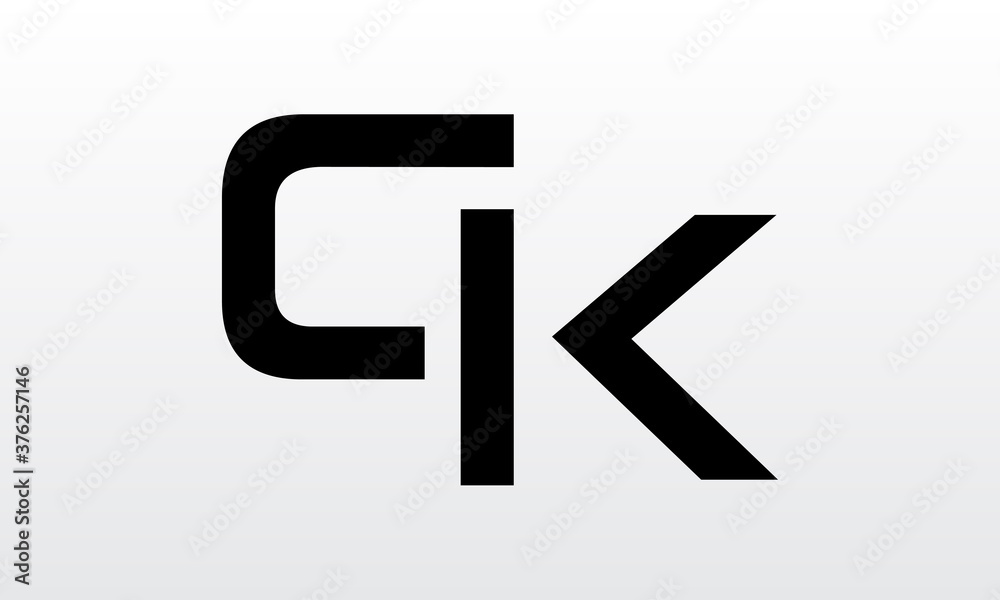 Initial letter QK logo design with modern business typography vector template. Creative isolated QK letter logo design Initial letter QK logo design with modern business typography vector template. Creative isolated QK letter logo design