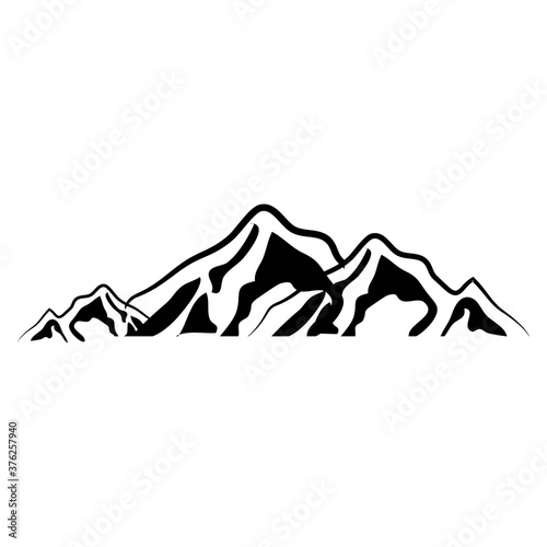 logo Mountain icon vector