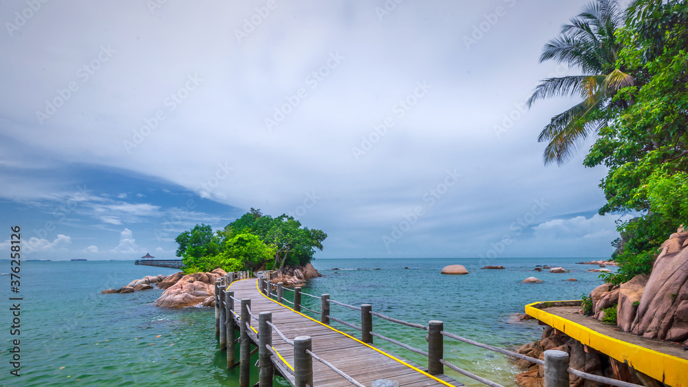 Obraz premium Wonderful sunset photos at batam bintan indonesia