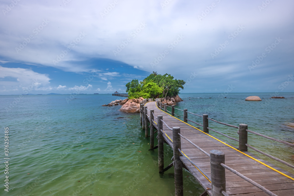 Fototapeta premium Wonderful sunset photos at batam bintan indonesia