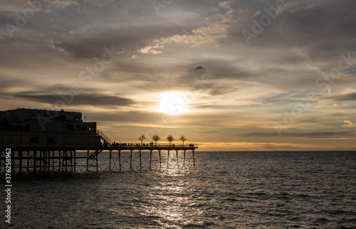 sunset over the sea