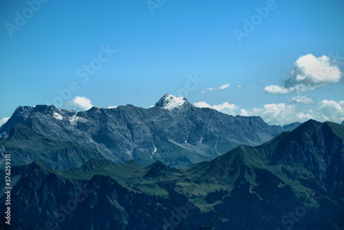 Schesaplana vom Pizol in der Schweiz aus gesehen 7.8.2020 © Robert