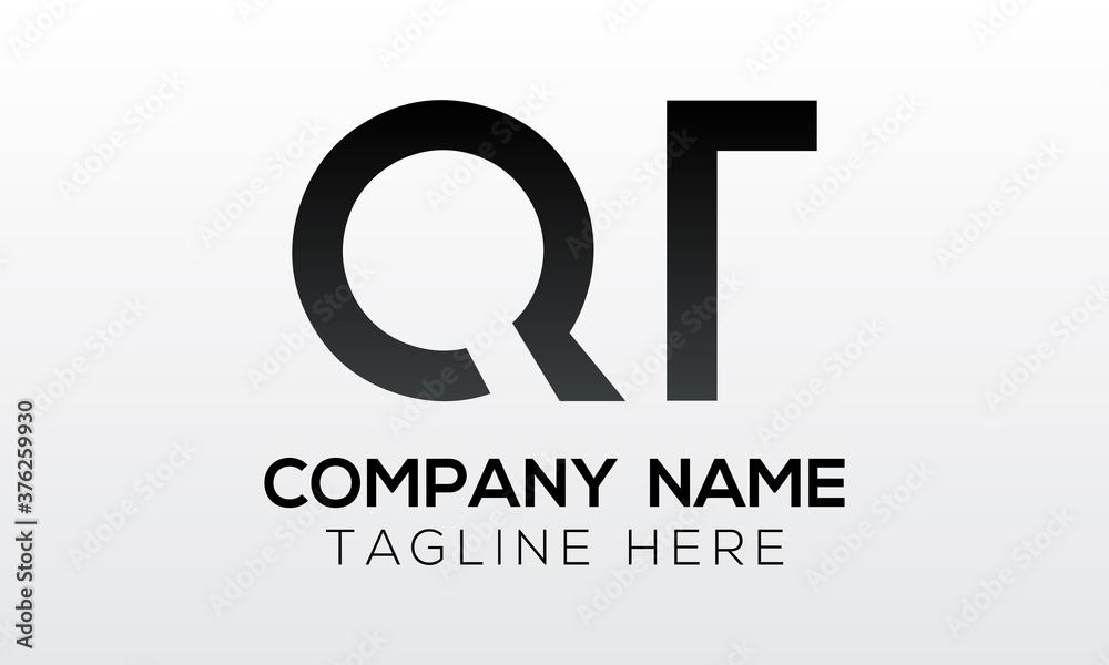 Initial letter QT logo design with modern business typography vector template. Creative isolated QT letter logo design Initial letter QT logo design with modern business typography vector template. Creative isolated QT letter logo design
