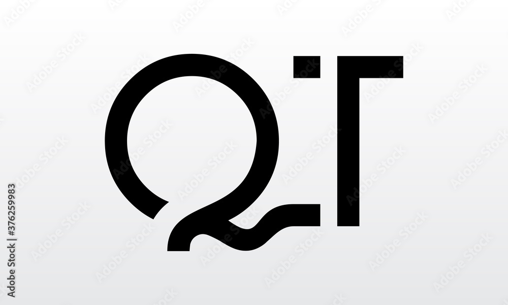 Initial letter QT logo design with modern business typography vector template. Creative isolated QT letter logo design Initial letter QT logo design with modern business typography vector template. Creative isolated QT letter logo design