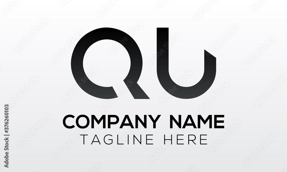Initial letter QU logo design with modern business typography vector template. Creative isolated QU letter logo design Initial letter QU logo design with modern business typography vector template. Creative isolated QU letter logo design