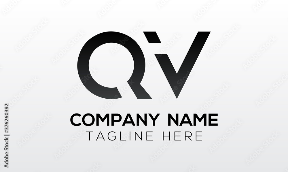 Initial letter QV logo design with modern business typography vector template. Creative isolated QV letter logo design Initial letter QV logo design with modern business typography vector template. Creative isolated QV letter logo design