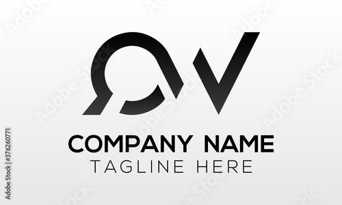 Initial letter QW logo design with modern business typography vector template. Creative isolated QW letter logo design