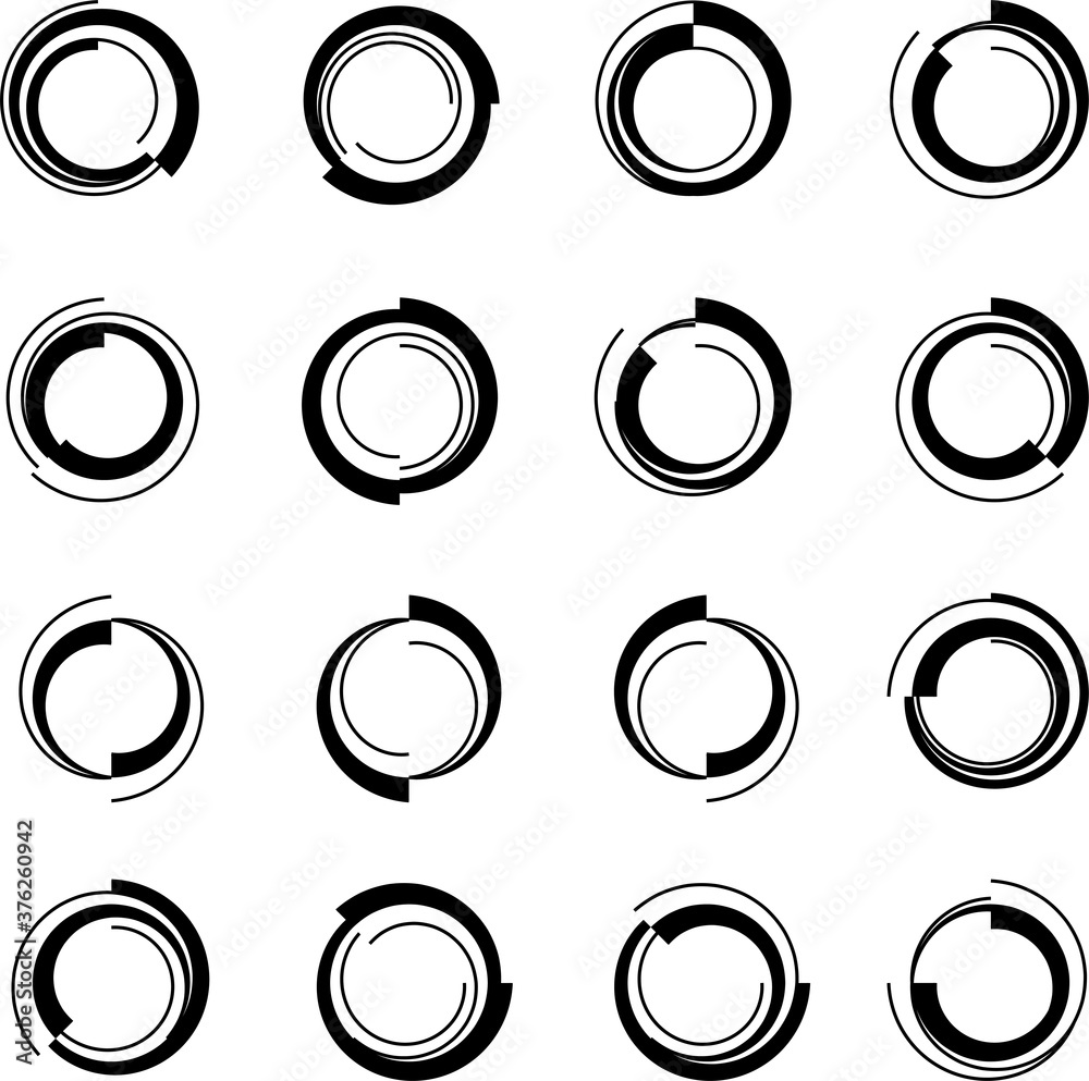 Circle Stylized Abstract Shape