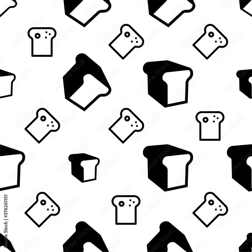 Bread Icon Seamless Pattern M_2008001 Bread Icon Seamless Pattern M_2008001