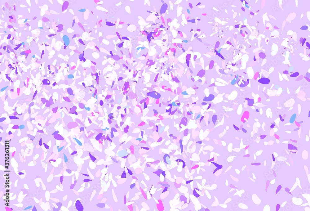 Light Purple, Pink vector elegant wallpaper with leaves.