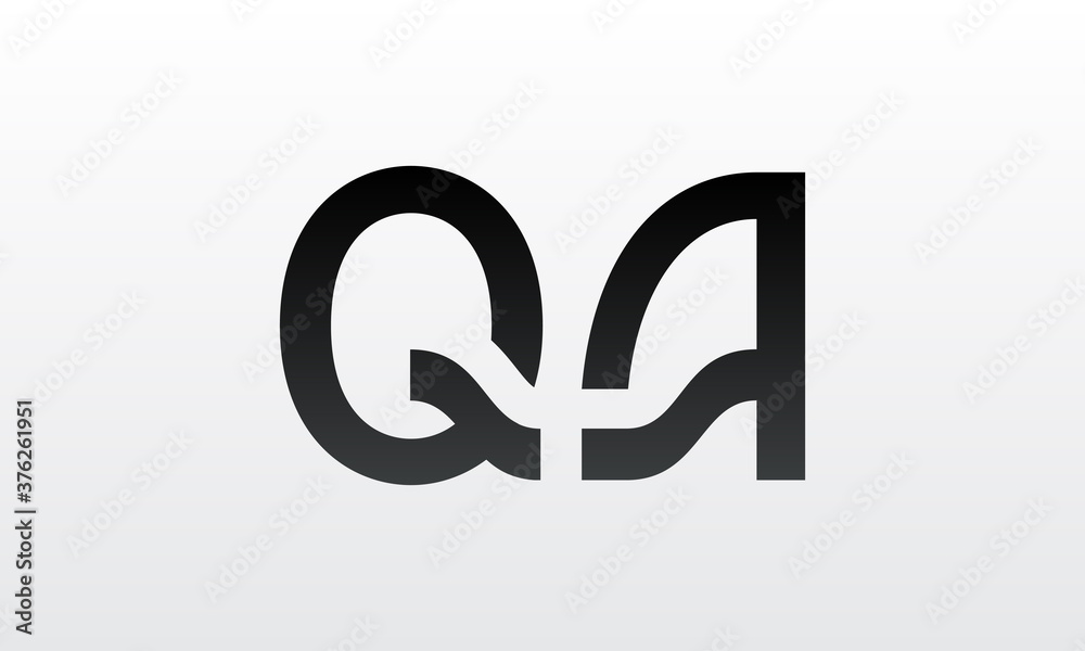 Initial letter QA logo design with creative modern business typography vector template. Creative isolated QA letter logo design Initial letter QA logo design with creative modern business typography vector template. Creative isolated QA letter logo design