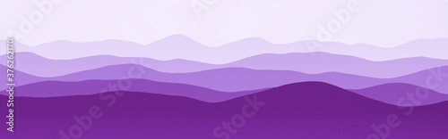 design panoramic picture of hills peaks in the mist computer art texture or background illustration