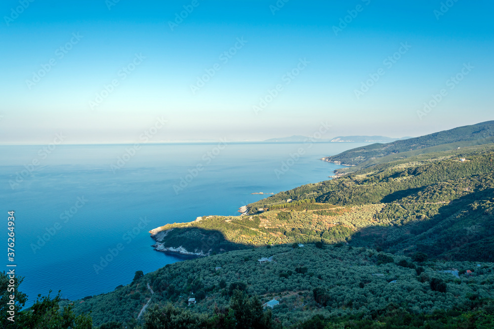 Shoreline in Pelion at Greece