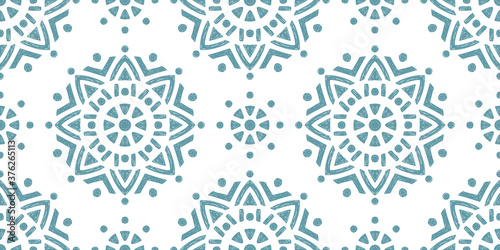 Abstract oriental pattern in boho style, endless geometric background.
