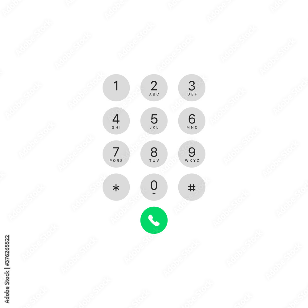 Keypad template. Phone keyboard symbol modern, simple, vector, icon for website design, mobile app, ui. Vector Illustration Keypad template. Phone keyboard symbol modern, simple, vector, icon for website design, mobile app, ui. Vector Illustration