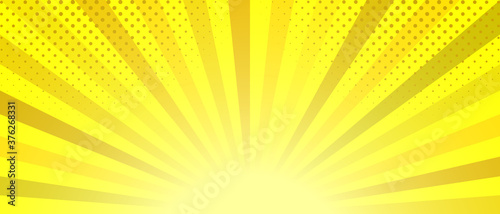 Abstract yellow striped background. Vector illustration.