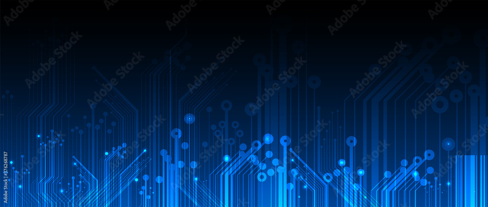 Abstract circuit board futuristic technology processing background