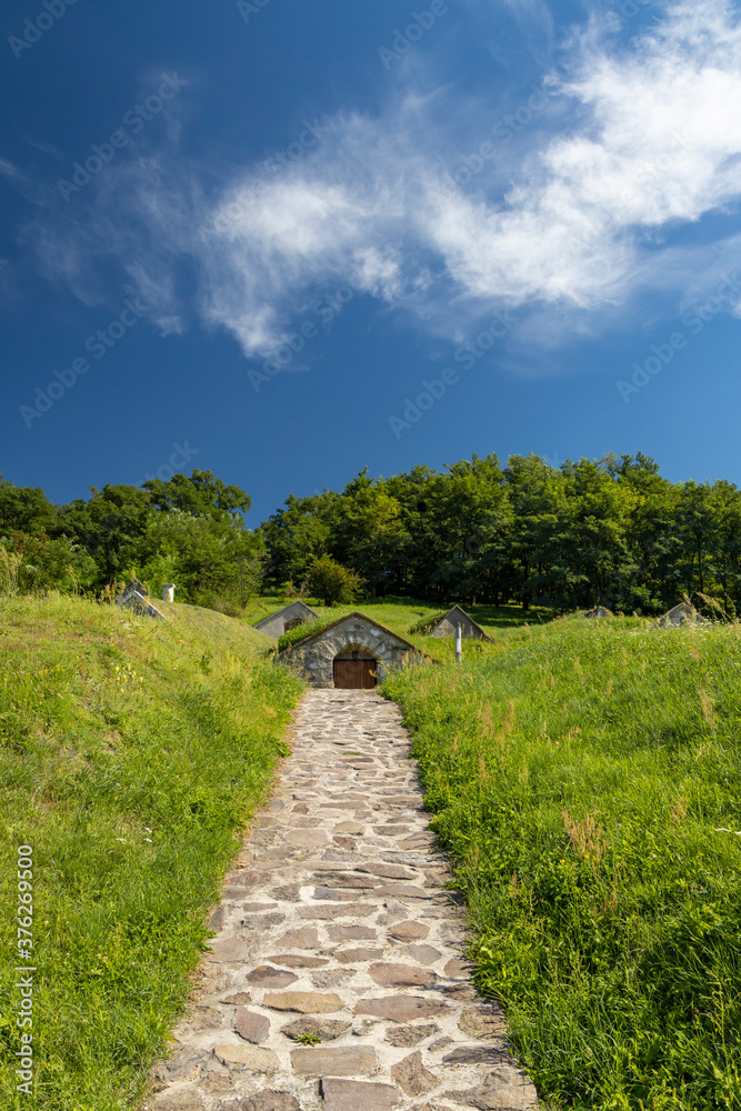 Gombos-hegyi pincesor in Hercegkut, UNESCO site, Great Plain, North Hungary