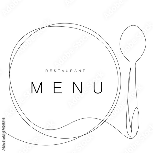 Menu restaurant background design. Vector illustration