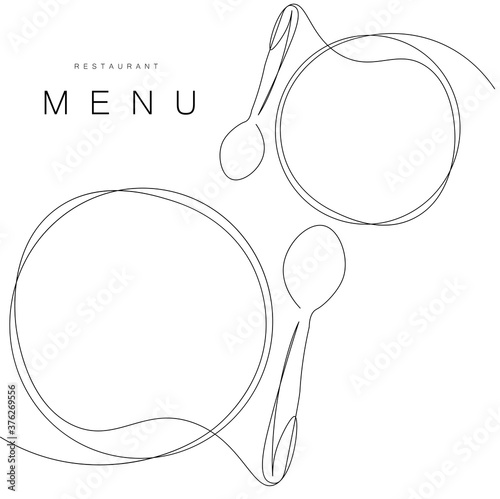 Menu restaurant background design. Vector illustration