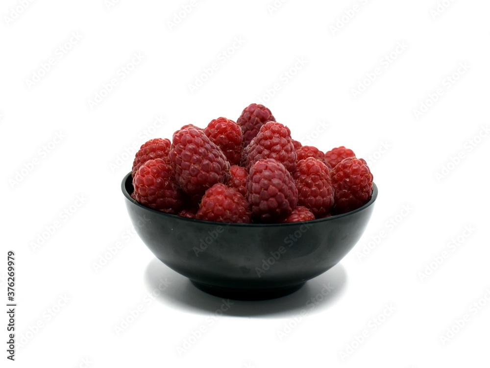 Red natural and fresh raspberries Red natural and fresh raspberries