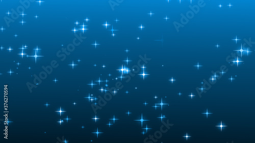 Christmas blue starry background.