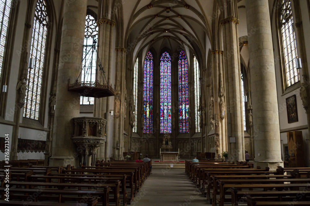 Inside Saint Lamberti Church in Münster, Germany