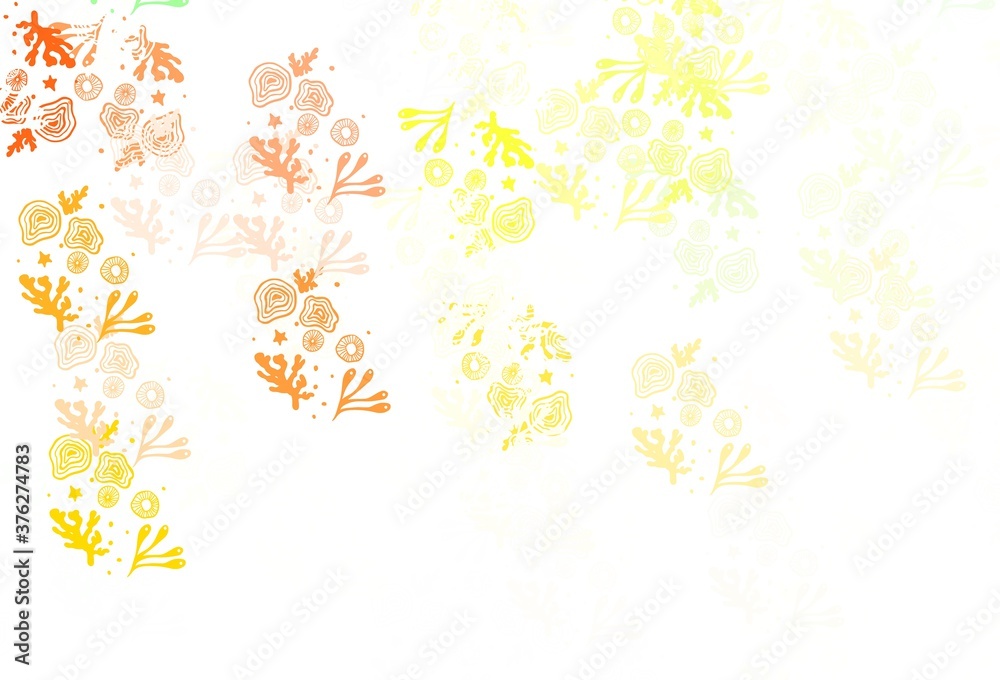 Light Pink, Green vector texture with abstract forms.