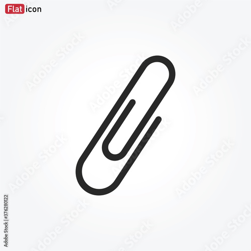 Wallpaper Mural Paper Clip icon vector . Paperclip sign Torontodigital.ca