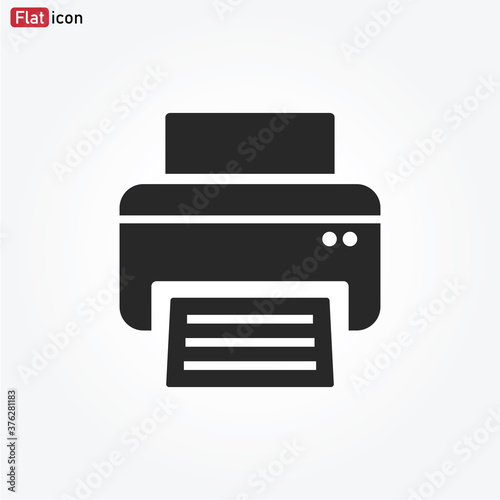 Fax icon vector . Printer sign