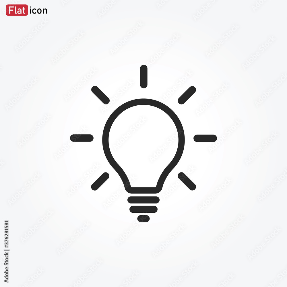 Light Bulb icon vector . Idea sign Light Bulb icon vector . Idea sign