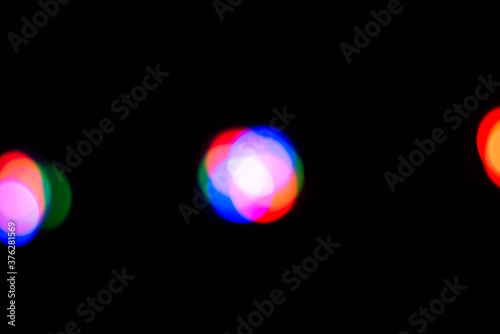Blurry lights RGb in the night