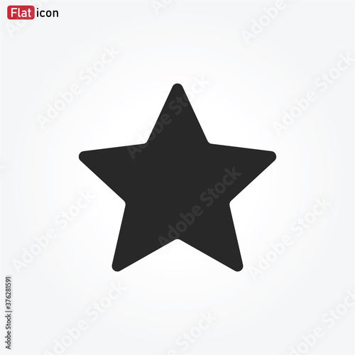 Star icon vector . Star sign