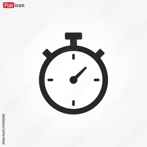 Stopwatch icon vector . Timer sign